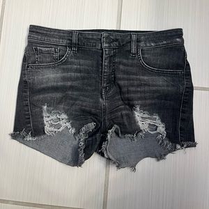 Black Jean Shorts